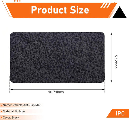 Foelony 10.7" 5.9" Car Dashboard Anti-Slip Pad, x Non-Slip Heat Resistant Dash Mat, Multifunctional Adhesive Dashboard