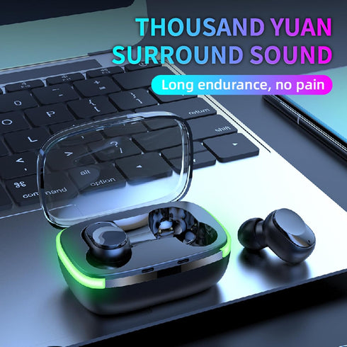 True Wireless Bluetooth Earbuds 2024 Model 13, In-Ear Headphones with Charging Case, Compatible with Apple & Android