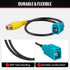 RED WOLF Reverse Camera Adapter, Fakra Z to RCA Female Plug for Select Mercedes Benz, Volvo, Ford Navigation Systems