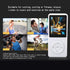 Zopsc MP3 MP4 8GB 64GB 30 Player, Memory Expandable, Hour Playback Lossless Sound, Lightweight Portable White