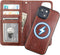 Bocasal for iPhone 15 Wallet Case Compatible with MagSafe Wireless Charging, RFID Blocking