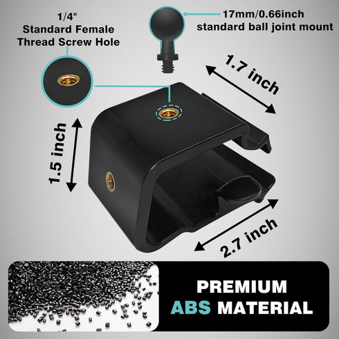 Dashboard Car 1/4 Screw Mount Phone Holder by BestEvMod - Tablet Mag Safe Compatible with 2024 Refreshed Tesla Model 3