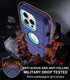 iPhone 13 Pro Max Case (6.7") - Dark Blue, Heavy Duty Shockproof, Military Grade, with Belt Clip, Kickstand & Screen