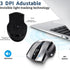 KANGRUI Wireless Keyboard and Mouse Combo - 17 inch Full Size 2.4G USB Ergonomic Slim Silent Wireless Keyboard and
