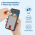 Senose Phone Card Holder, 4 Pack Stick On Wallet for Back of Phone, Compatible for iPhone, Android Phones