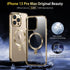 MagSafe Compatible CD Ring for iPhone 13 Pro Max - Slim Clear Case with Electroplated Bumper, Non-Yellowing Design.