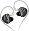 KZ Krila Tunable Hybrid Earphones, KZ HIFI BA DD Heavy Bass in-ear Headphones, Detachable Silver Cable, Black