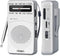 PRUNUS J-166 Portable Radio AM FM, Battery Operated Radio with Tuning Light, Excellent Reception for Indoor & Outdoor