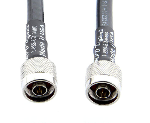 MPD Digital I LMR400 Coaxial Cable | N Male to N Male Connectors | Low Loss RF Coax | 6 FT | Jumper, CB, Ham Radio,
