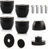 Tertullus 4 Pcs Ball Beads Speaker Isolation Feet, Audio Shock Absorber Subwoofer Isolation Pads 33×30 (Black)