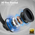 ZIHNIC Active Noise Cancelling Headphones, 60H Playtime Wireless Bluetooth Headset, Low Latency, Black