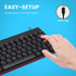 Perixx PERIBOARD-422 Wired USB-C Mini Keyboard, USB Type C Connector, Black, US English Layout by Perixx
