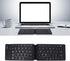 Hilitand Foldable Bluetooth Keyboard - Ultra-Slim Silent Rechargeable Compact Ergonomic Mini for iOS and Android