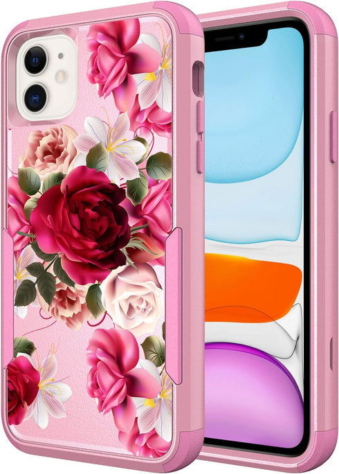 Compatible for Apple iPhone 11 Cases, Heavy Duty Shockproof Protective Phone Cover for iPhone 11
