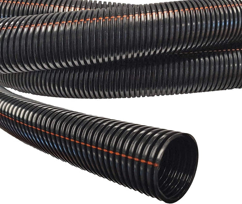 Electriduct 3/8" UV Rated Flame Retardant Wire Loom, Black Nylon Split Tubing, 25 Feet