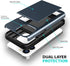 ZUSLAB Card Holder Slot Case for Apple iPhone 15 6.1 Inches 2023, Phone Wallet Case with 1 Tempered Glass Screen