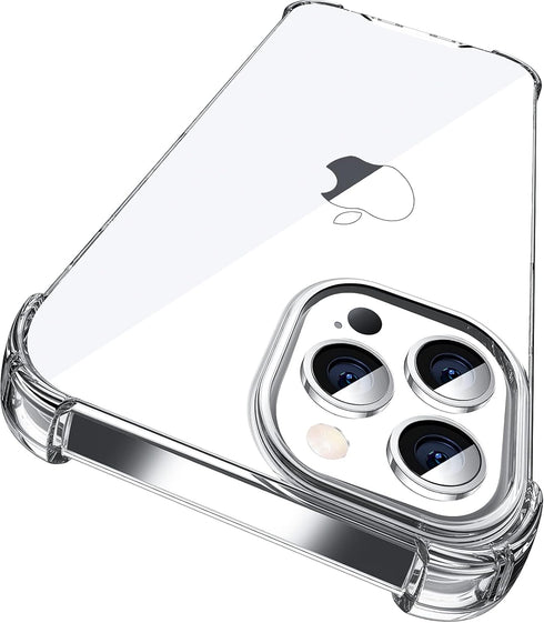 ORIbox iPhone 12 Case Clear, with 4 Corners Shockproof Protection for iPhone 12/12 Pro (Clear)