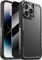 Diaclara iPhone 14 Pro Max Case - Heavy Duty Black, Military Grade Drop Protection, Anti-Spy Privacy Screen Protector.