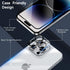 6 in 1 Screen Protector for iPhone 15 Pro Max, 2 Pack Back Protector, Camera Lens Protector, 9H Hardness