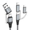 Shopify SEO Optimized: USB C Multi Fast Charging Cable 60W 3A, Nylon Braided, USB A/C to Type C/Micro/iPhone Adapter,