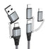 Shopify SEO Optimized: USB C Multi Fast Charging Cable 60W 3A, Nylon Braided, USB A/C to Type C/Micro/iPhone Adapter,