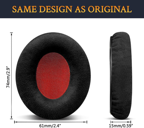 SOULWIT Earpads Replacement for Sennheiser Momentum On-Ear 1, 2, HD1 Headphones, Noise Isolation High-Density Foam