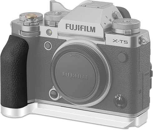 Haoge XT5 Handgrip for Fujifilm X-T5 Camera, Ergonomic Silicone Side Foregrip Handle with Built-in Arca Swiss Type Plate