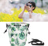 Waterproof Soft Camera Case Drawstring Bag, Adjustable Strap Instant Camera Storage Bag for Photographers (Green)