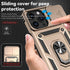 Hitaoyou iPhone 15 Pro Case with Camera Cover & Kickstand, Military Grade Shockproof Heavy Duty Protective Case