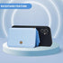 M-Plateau RFID Blocking Phone Wallet Stick on Leather, Attachable Card Holder for Most Smartphones (Sky Blue)