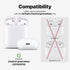 Valkit Compatible Airpods 2nd Generation Case Cover Clear with Lock & Cleaner Kit, Airpods Case 2nd Gen with Keychain Soft Shockproof iPods 2/1 Protective Case for Airpods 2nd/1st Gen Charging Case