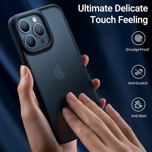 TORRAS Tough Shockproof Case for iPhone 13 Pro - Military-Grade Drop Tested Ultra-Durable Matte Hard PC Back