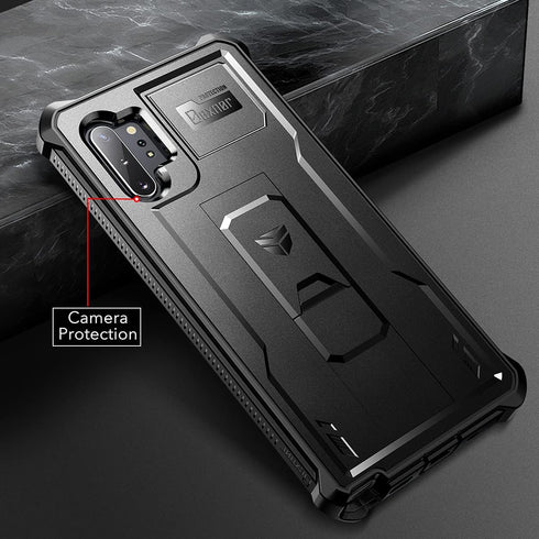Dexnor Samsung Galaxy Note 10+ Plus Case, Heavy Duty Protection with Built-in Screen Protector and Kickstand