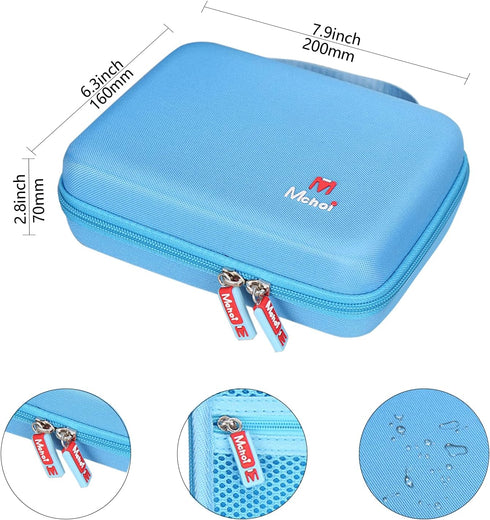 Mchoi Shockproof Carrying Case for Philips K4206 Kids Wireless On-Ear Headphones, Blue, Case Only