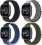 Sport Loop for Fitbit Versa 4/Sense 2/Versa 3/Sense, Soft Nylon Adjustable Breathable Replacement Wristband