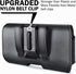 DeBin Holster for iPhone 15, 15 Pro, Galaxy S24, S23, S22, Cell Phone Belt Holder Pouch, Black