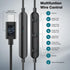 USB C Headphones for Samsung Galaxy S24 Ultra S23 FE S22 S21, Magnetic Wired Earbuds with Microphone Volume Control