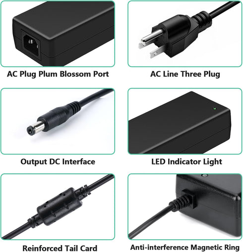 HuaXunTai 12V 10A 120W AC110-240V DC12V10A Max120W 5.5x2.1mm WS2815 WS2811 5050 3528 5630 Power Supply Adapter to Power