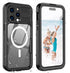 for iPhone 15 Pro Max Waterproof Case, Built-in Screen Protector, Shockproof, Snowproof, Dustproof, Full Body