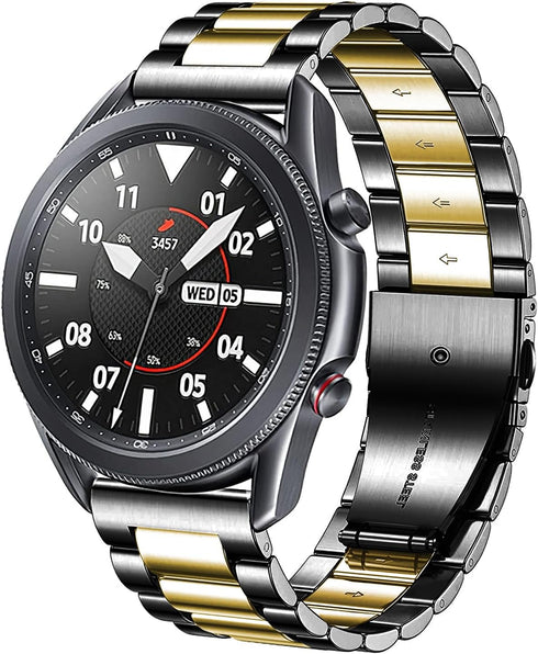 22mm Stainless Steel Metal Replacement Strap for Samsung Galaxy Watch 46mm / Galaxy 3 45mm & Huawei Watch GT5