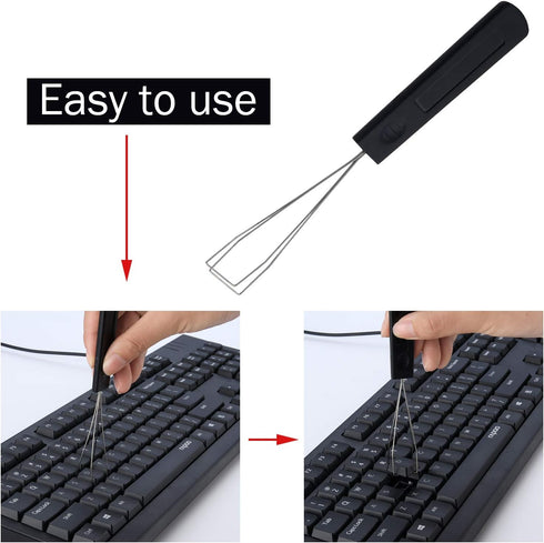 Fiada Keyboard Puller Keycap Removal Tool and 200 Pieces Rubber O-Ring Dampeners O-Ring Plumbing Rubber O-Ring Seal for Cherry MX Switch and Mechanical Keyboard
