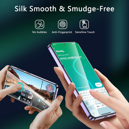 Fotbor Samsung Galaxy S24 Plus Screen Protector & Camera Lens Protector 2+3 Pack, 6.7" HD Clear, Easy Install, Case