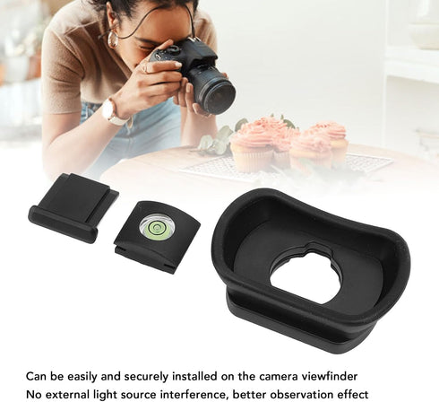 Vikye GFX100II, 100, XH1, XH2S, GFX50S, T5, T4 Camera Viewfinder Eye Cup, Hot Shoe Cover, Bubble Level for X - X