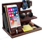 1STKER Gifts for Men Christmas, Wood Phone Docking Station, Mens Gifts for Birthday