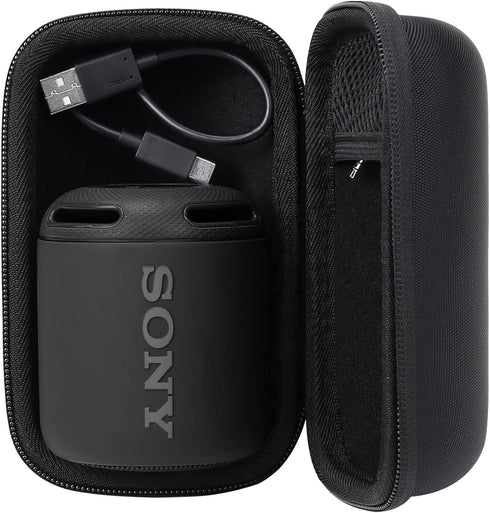 Khanka Hard Travel Case for Sony SRS-XB13 Extra Bass Portable Waterproof Bluetooth Speaker (Black)