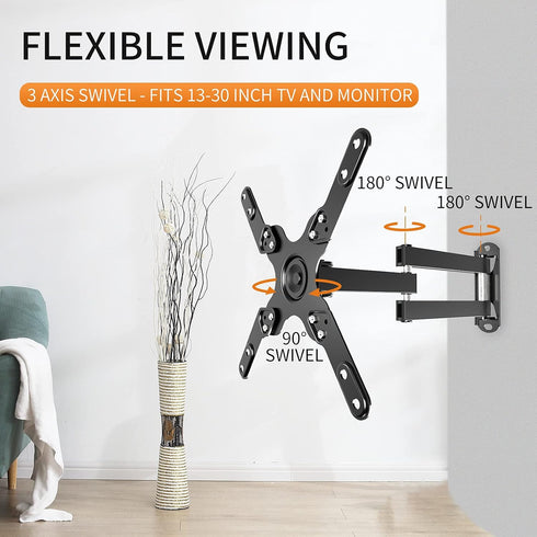 TV Wall Mount Bracket for Most 13-39 inch LED, LCD Monitor and Plasma TVs, Max VESA 200x200mm by XINLEI