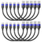 1ft Short USB C Cable for iPhone 15, 10 Pack Bulk USB A to USB C Charger Cord, 12 inch Compatible with Samsung