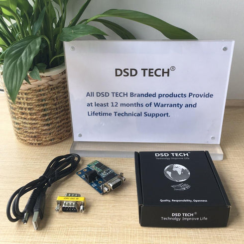 DSD TECH SH-B23A Bluetooth 2.0 to RS232 Serial Adapter with DB9 Converter