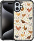 Deaorew for iPhone 16 Case | Classic Slim Cover Design | Countryside Chicken