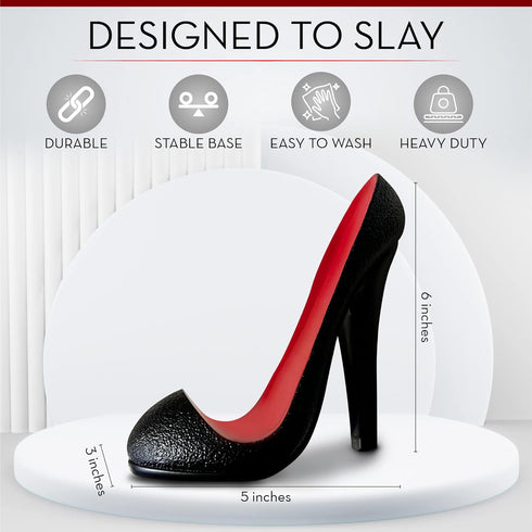 Shoe Phone Stand Holder - Chic Polyresin Cell Phone Stand Display for Home, Desk, Office Table - Stable Base, Wide Size